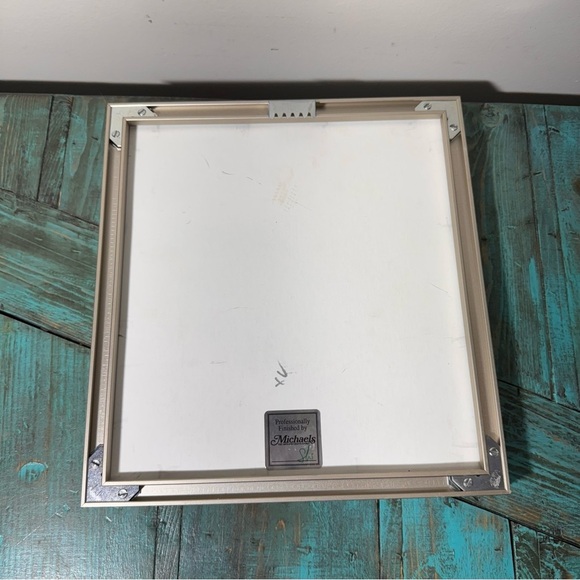 Petit Point Framed Wall Art, Native American Girl, Needlepoint - Picture 10 of 11